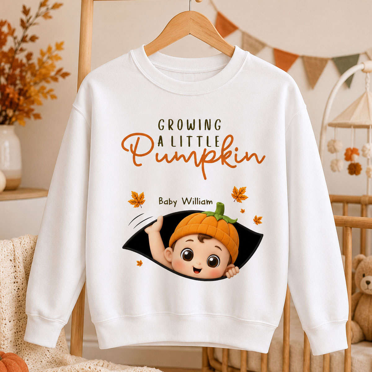 Trending Baby Pumpkin - Personalized Shirt - Fall Season Gift For Wife, Daughter - Pregnancy Announcement