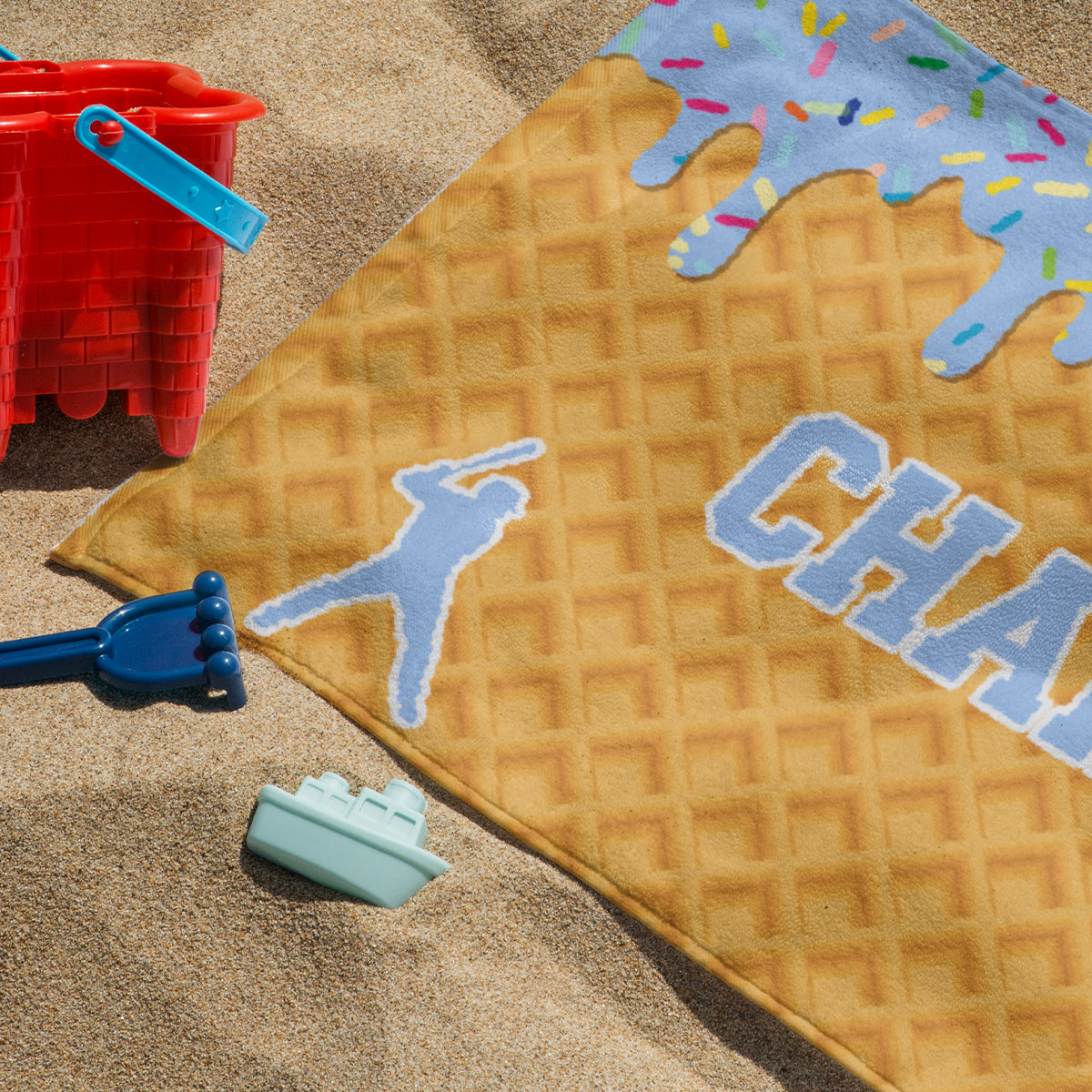 Personalized Ice Cream Drip Baseball Softball Beach Towel For Boys, Girl, Drip Beach Towel, Pool Towel Youth Baseball Gift