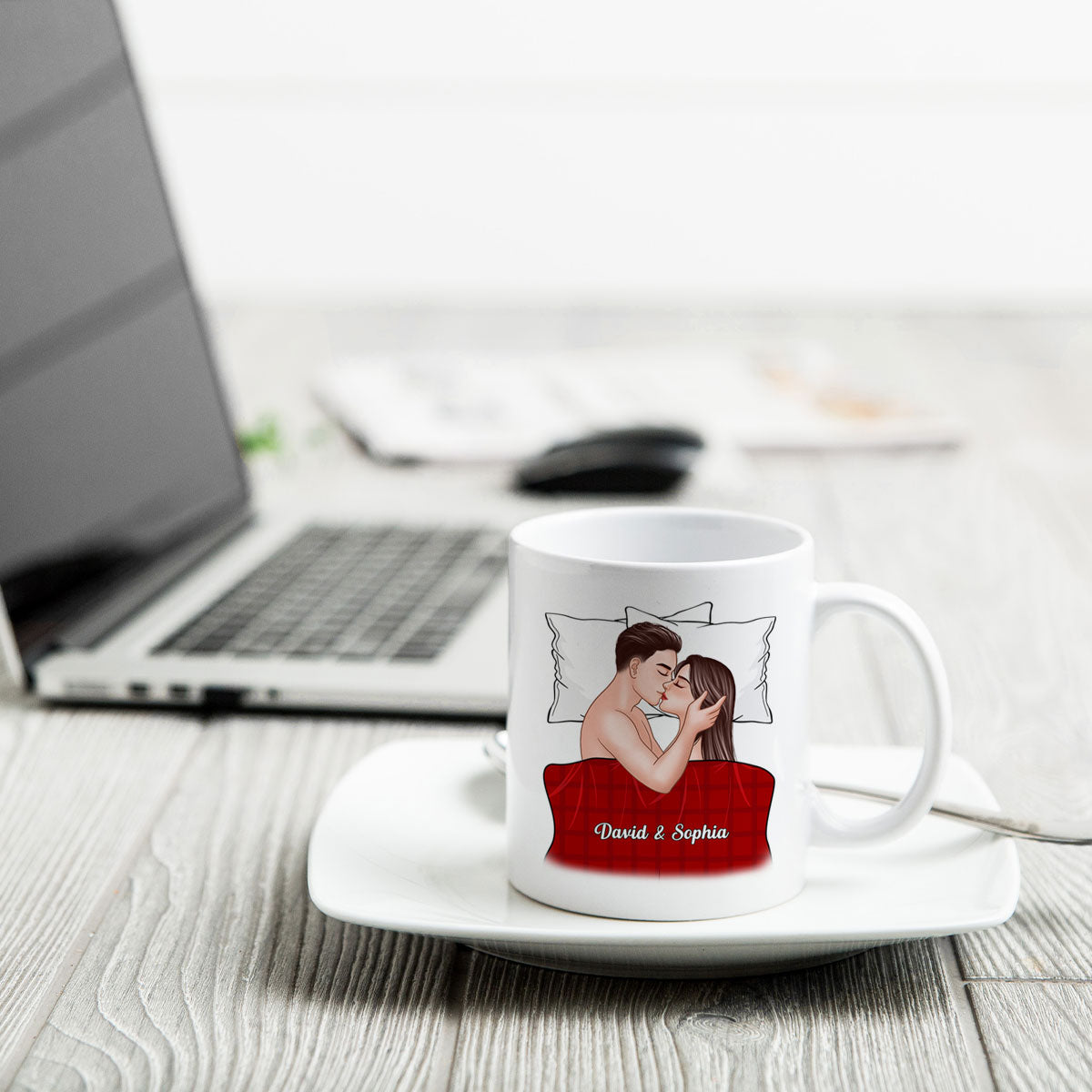 All I Want Is To Fall Asleep With You Valentine‘s Couple Personalized Mug
