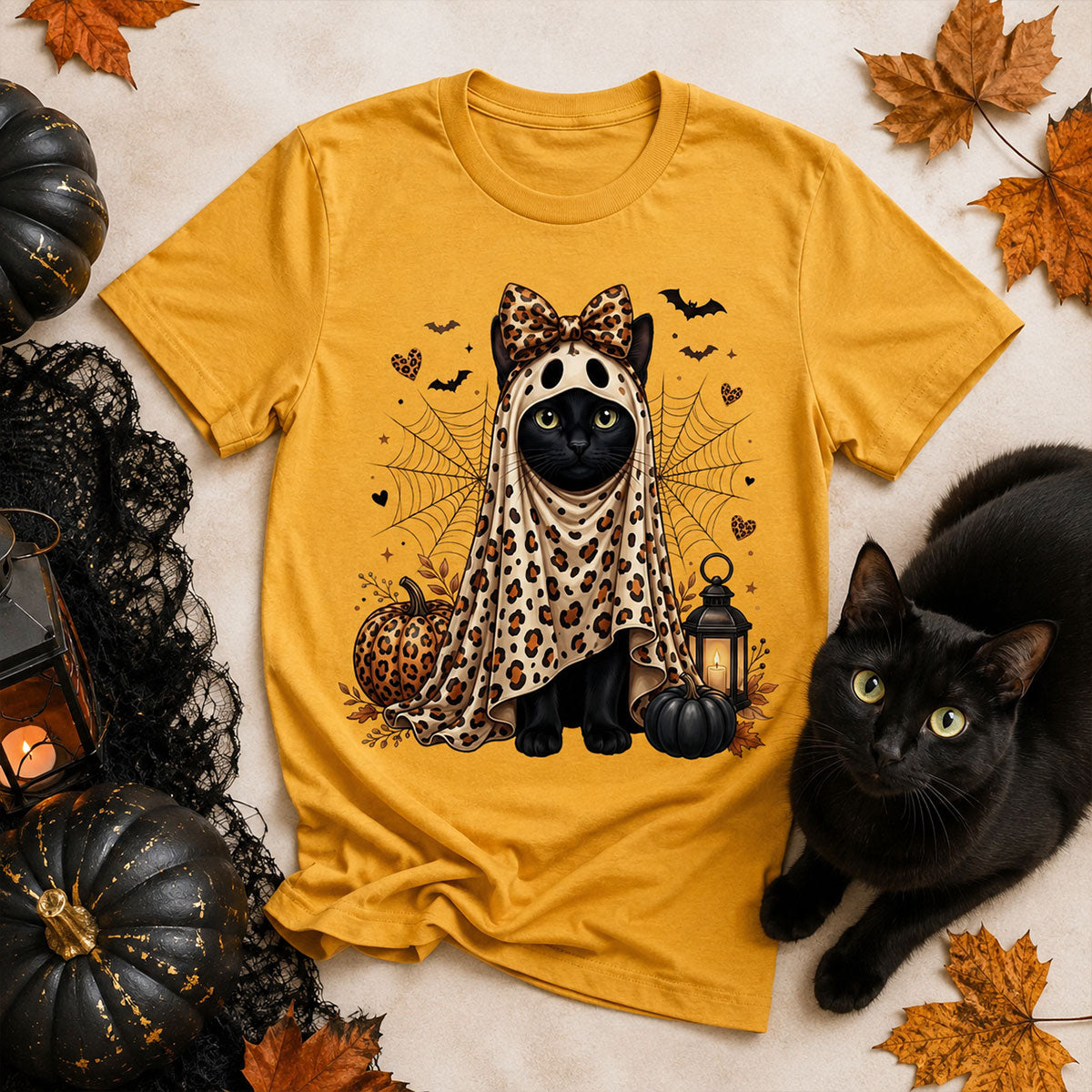 Custom Dog Cat Pet Ghost from Photo - Personalized Shirt - Trendy Halloween Tee for Dog Mom, Cat Mom