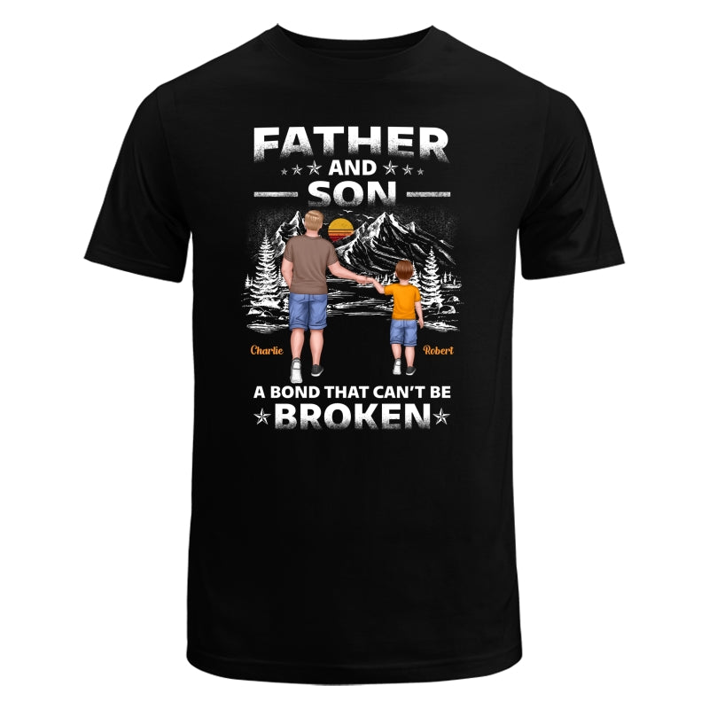 Father And Children Punch Hands Mountain Sketch Personalized Shirt