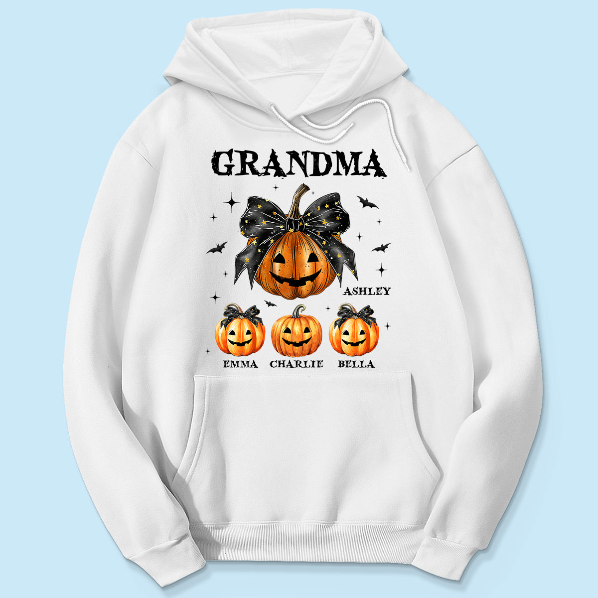 Spooky Grandma Mom Halloween Pumpkin Personalized Shirt