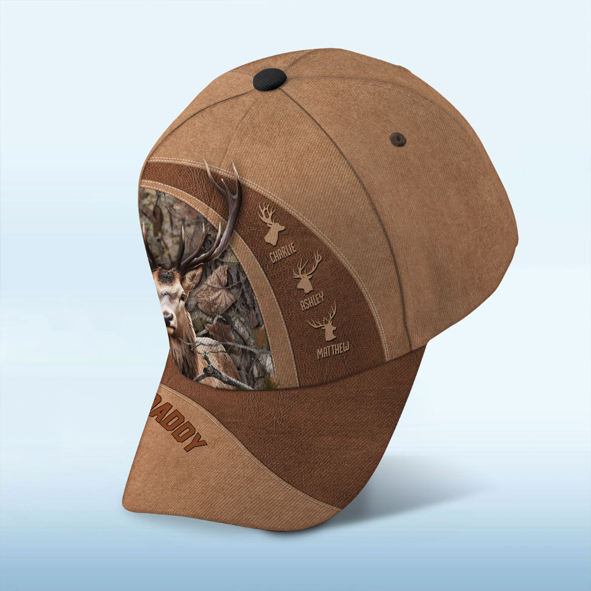Best Buckin' Dad Papa Grandpa Hunting Personalized Classic Cap