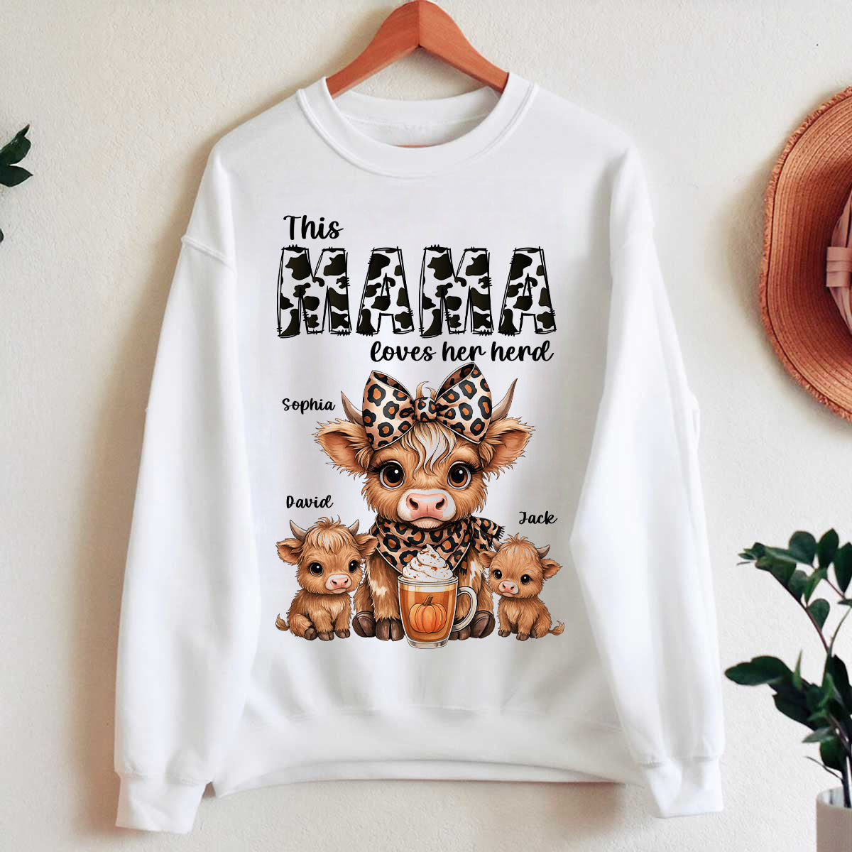 This Mama Grandma Loves Her Herds – Cozy Fall Vibe - Personalized Shirt