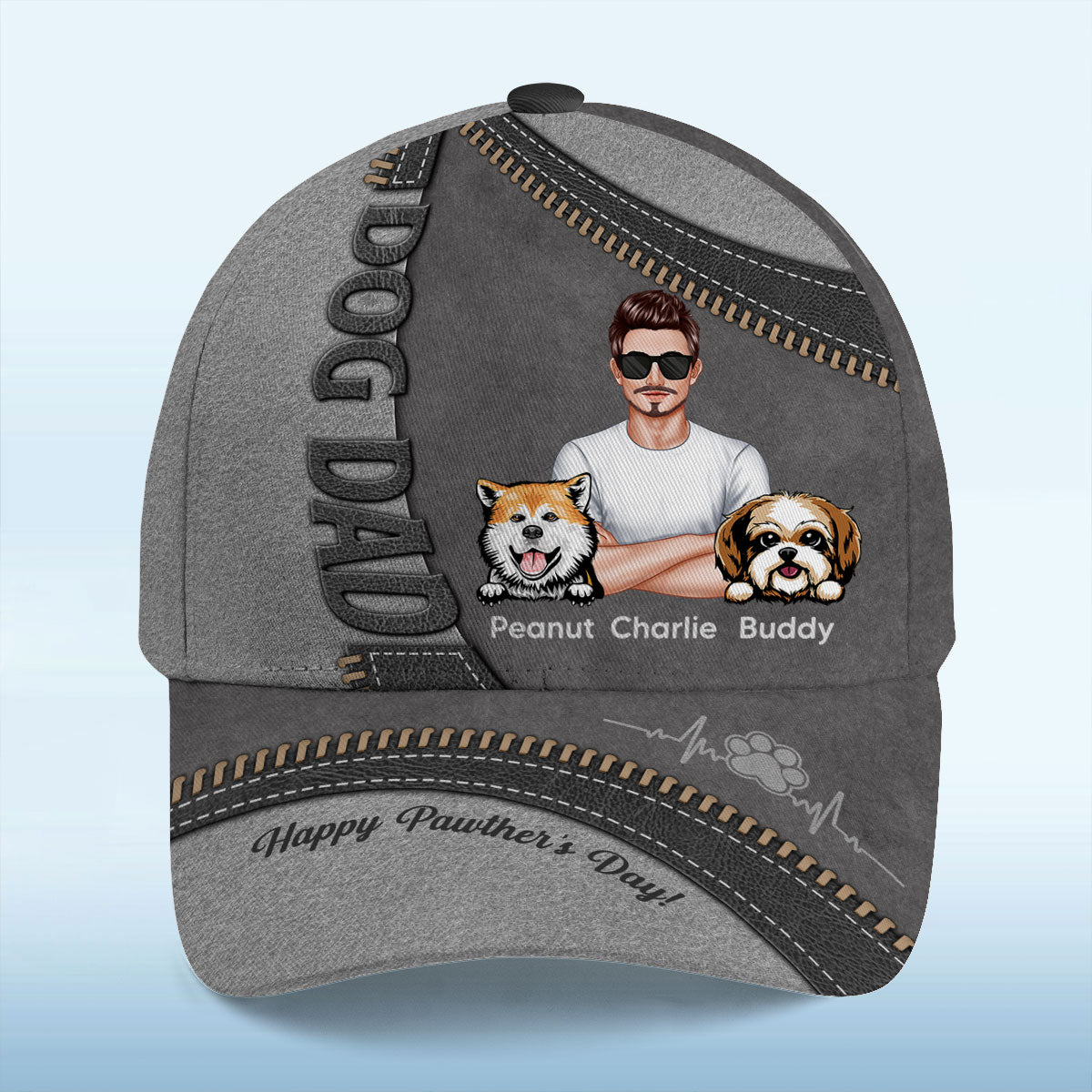 Dog Dad Happy Father's Day Personalized Classic Cap
