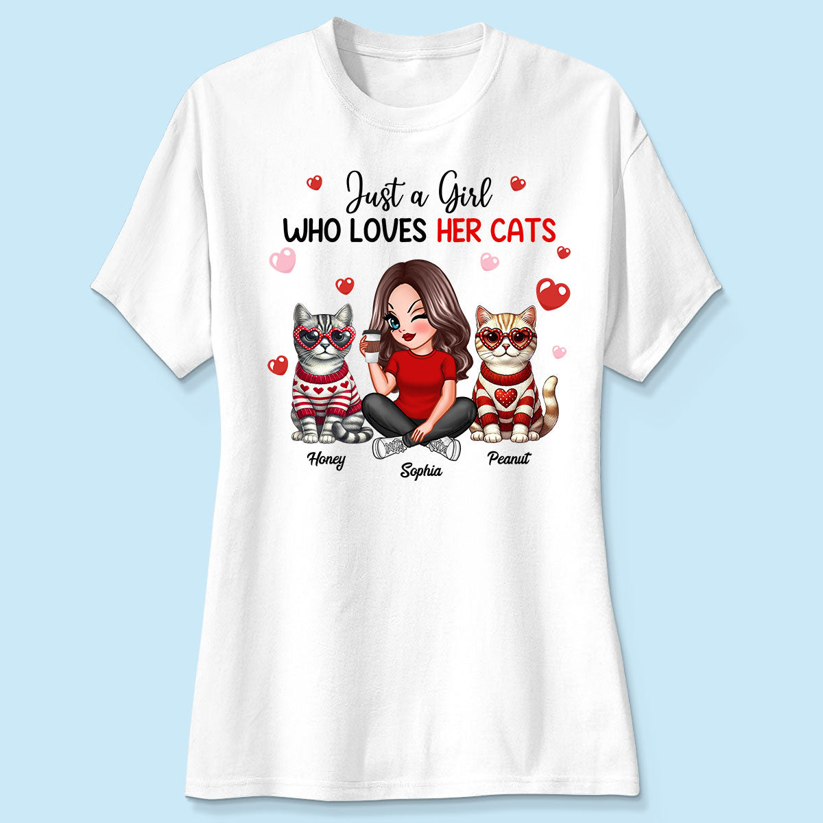 Just A Girl Who Loves Her Dogs  Dog Mom Personalized Shirt