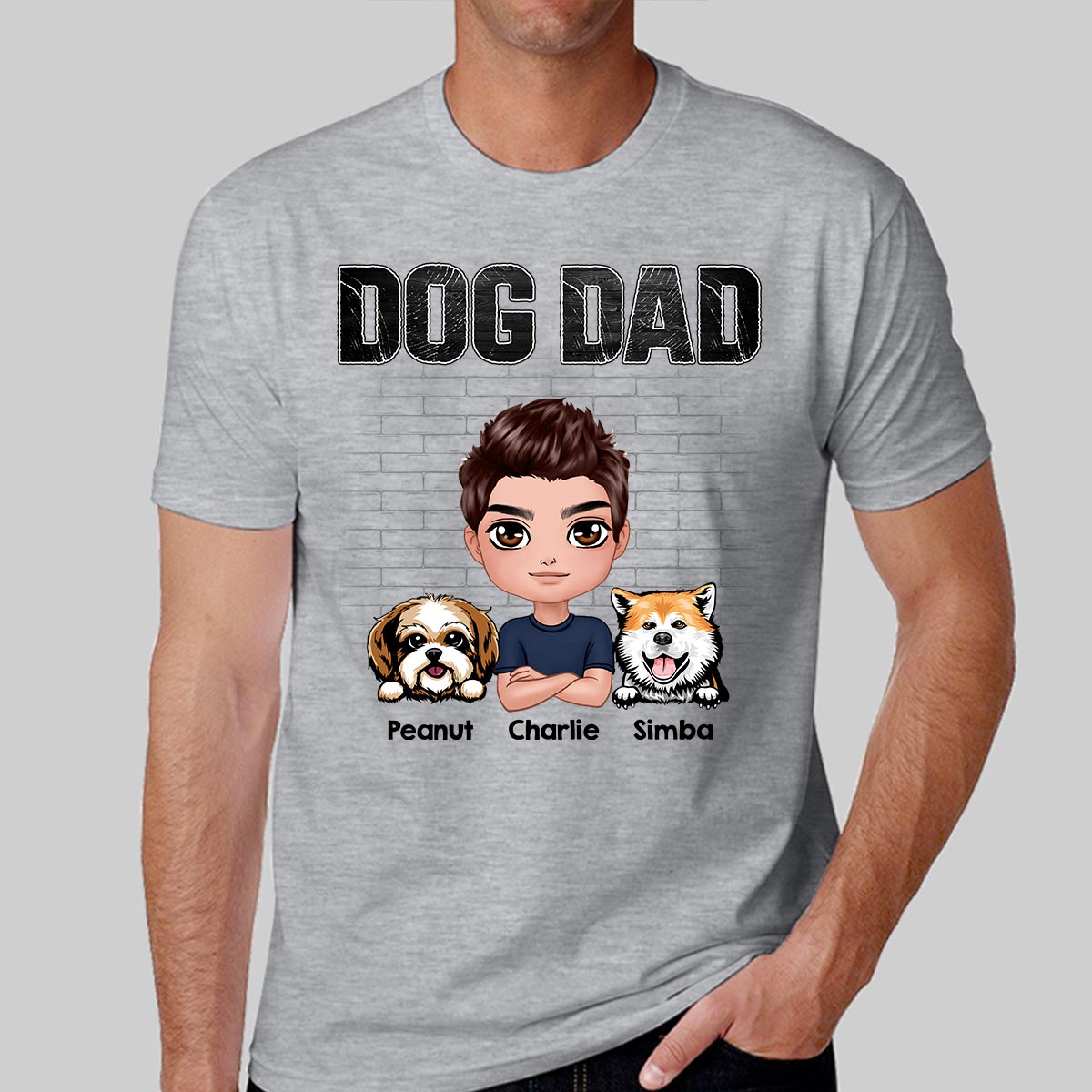 Doll Man Dog Dad Gift For Dog Lovers Personalized Shirt