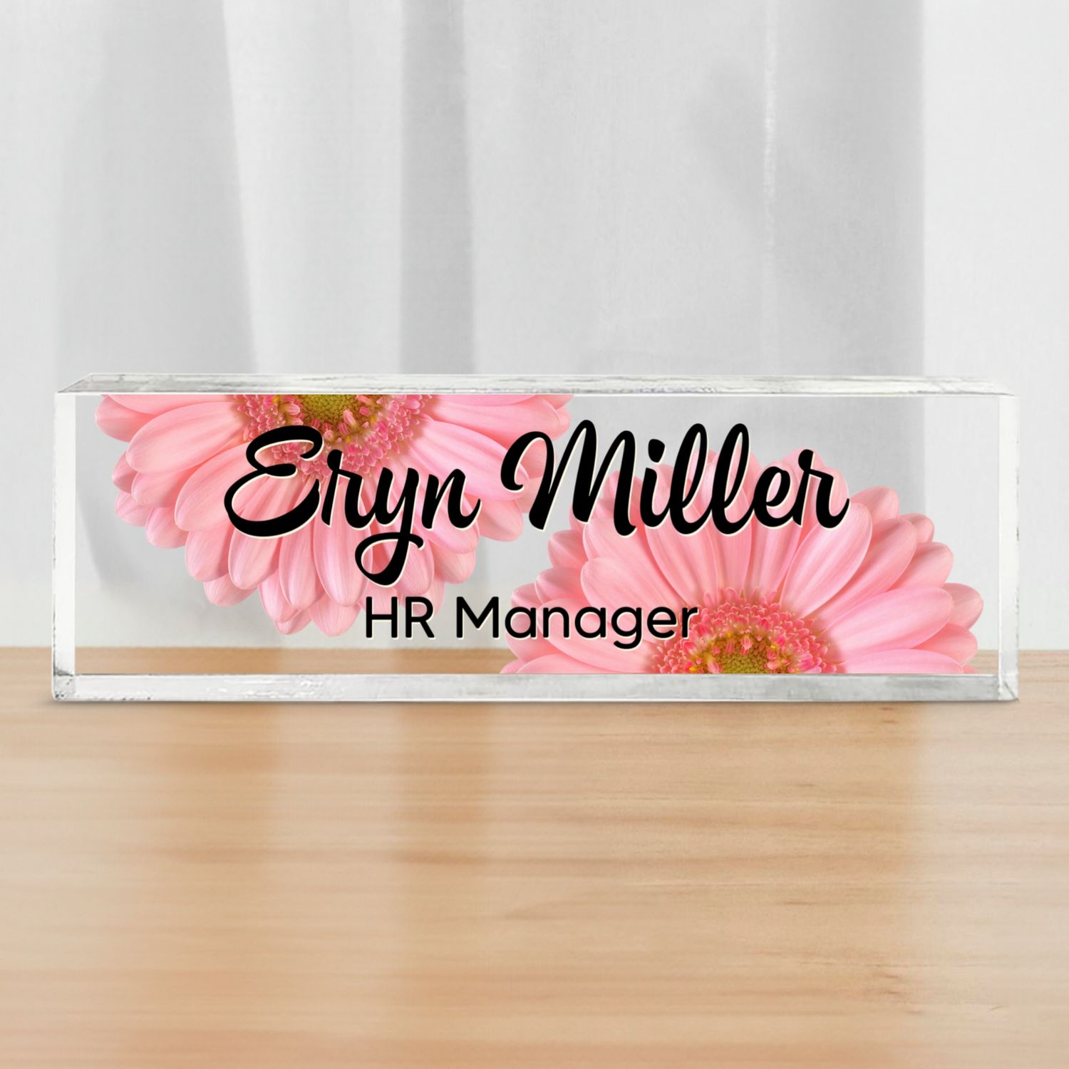 Personalized Office Acrylic Desk Name Plate, Office Desk Decor, Gift For Colleagues, Coworkers, Boss