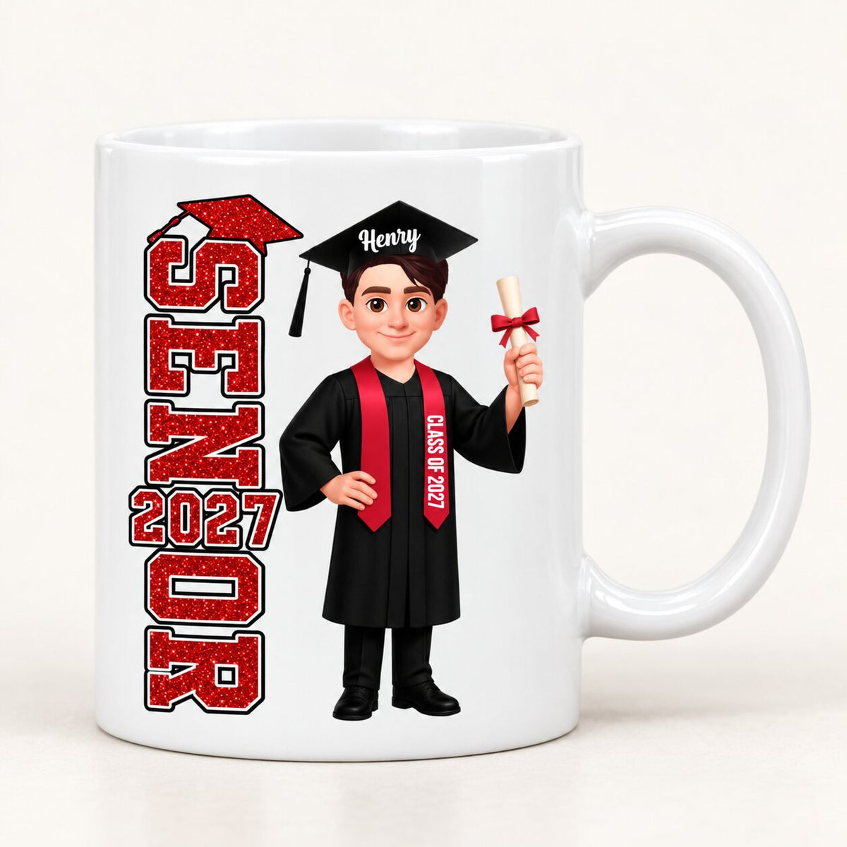 Trending Senior 2026 2027 - Personalized Mug - Christmas Gift For Seniors, Daughter, Son, Granddaughters, Grandsons