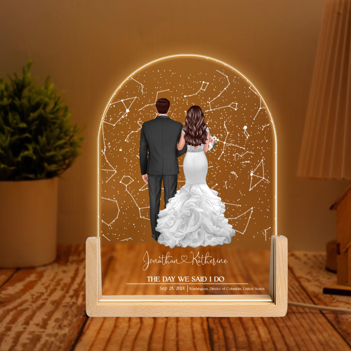 Custom Star Map by Date, Personalized Constellation Map, Star Map Night Light, Gifts for Couples, Wedding Gifts, Engagement Gifts, Anniversary Gift for Her