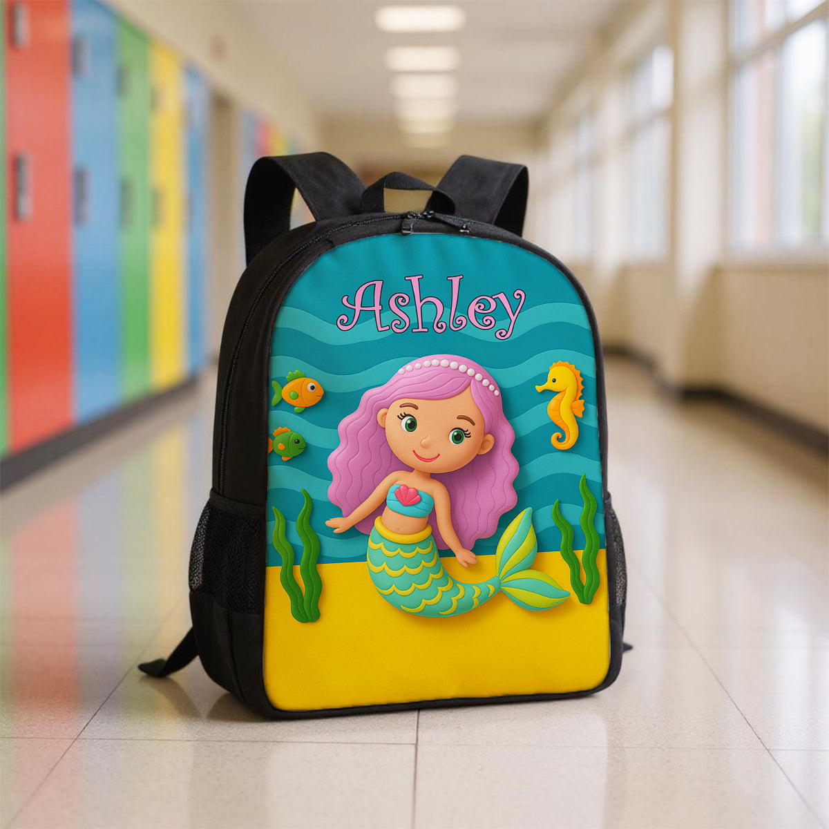 Preppy Back to School Personalized Backpack, Dinosaur Mermaid Sports Unicorn Theme, Available in 6 Designs