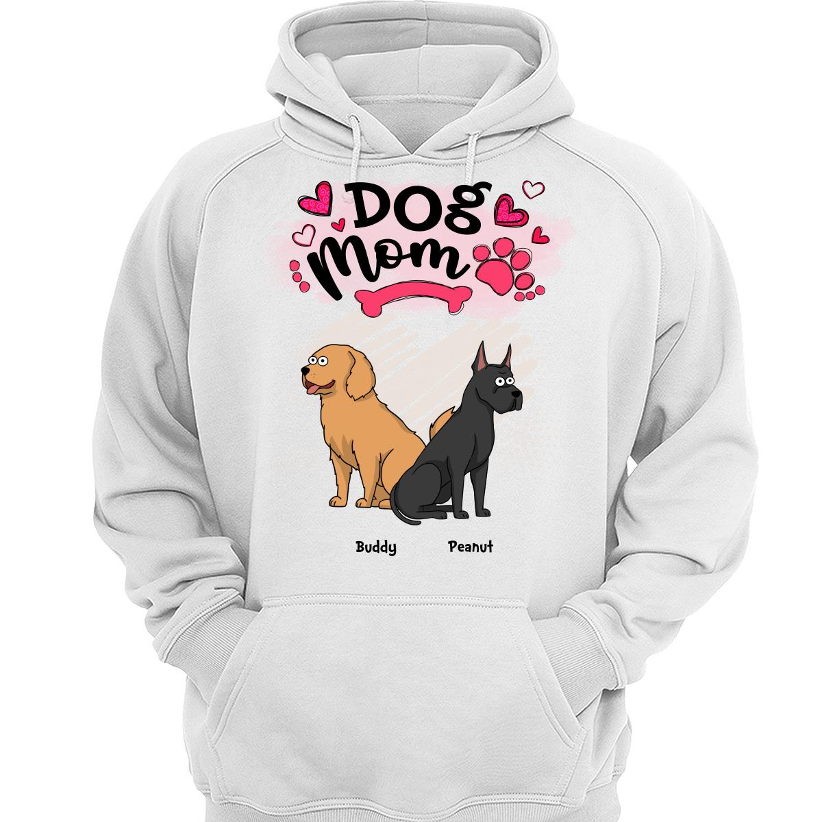 Dog Mom Doodle Funny Cartoon Dogs Personalized Sweatshirt