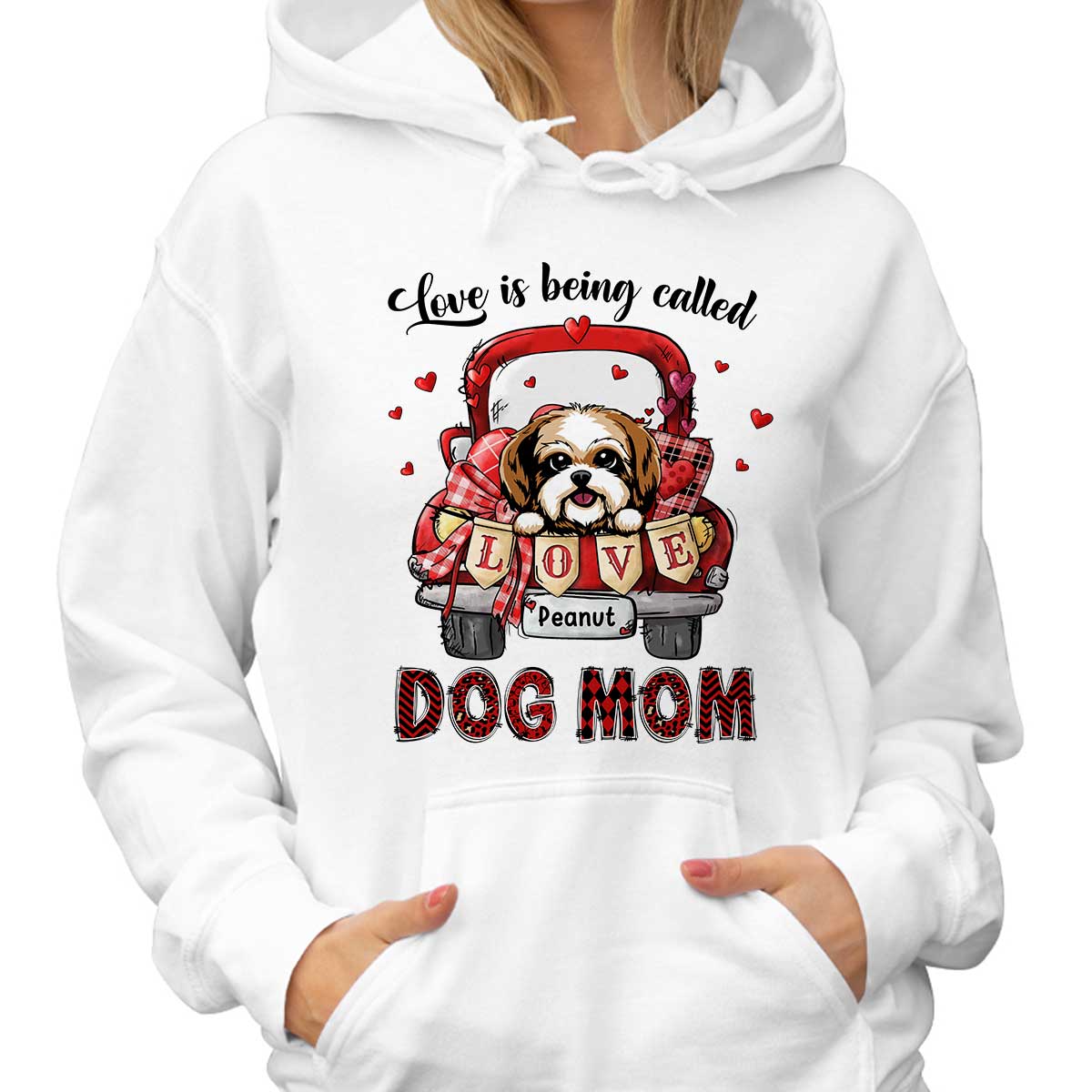 Love Is Being Called Dog Mom  Truck Personalized Shirt