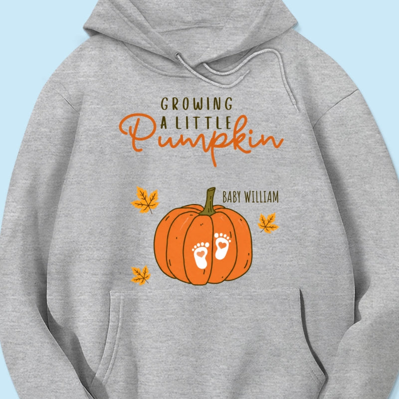 Trending Growing A Little Pumpkin - Personalized Shirt - Fall Season Gift For Wife, Daughter