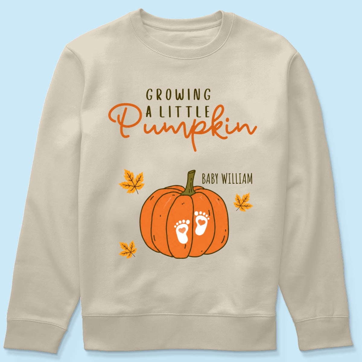 Trending Growing A Little Pumpkin - Personalized Shirt - Fall Season Gift For Wife, Daughter