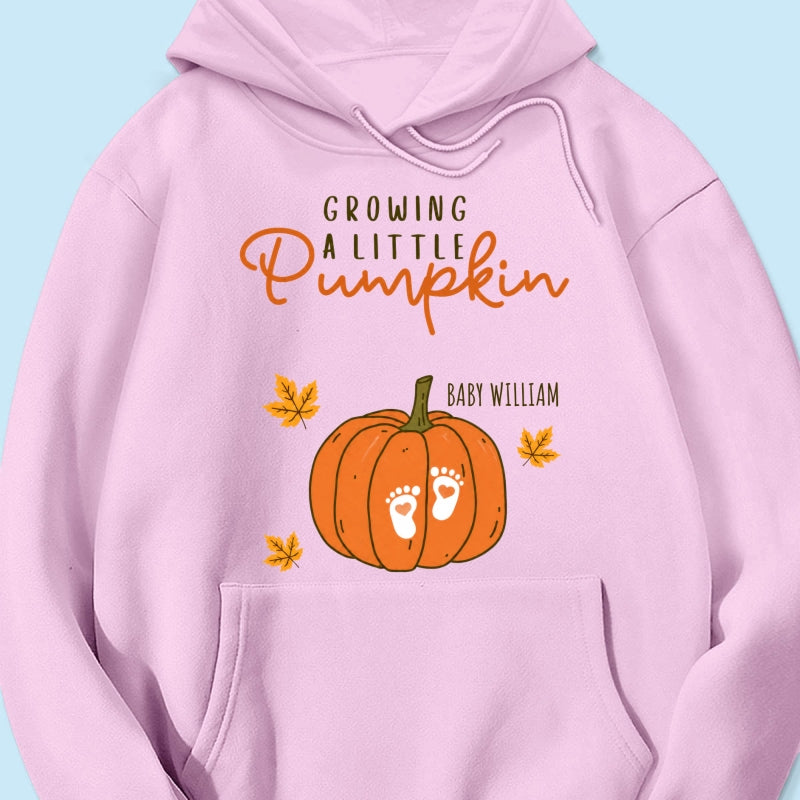 Trending Growing A Little Pumpkin - Personalized Shirt - Fall Season Gift For Wife, Daughter