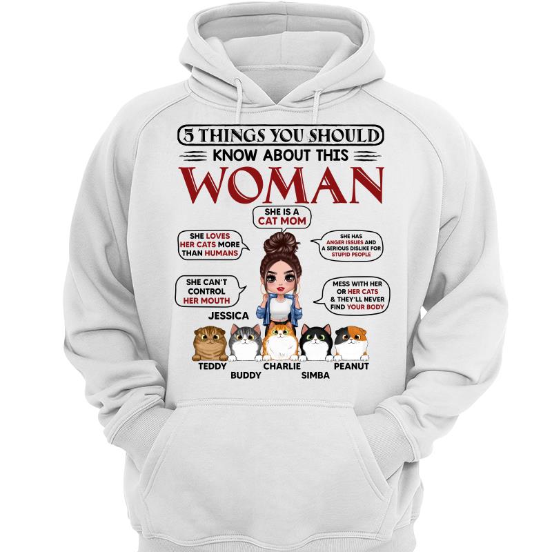 5 Things About This Cat Mom Personalized Shirt