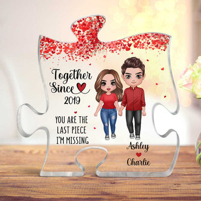 Together Since Last Piece I‘m Missing Personalized Puzzle Acrylic Plaque