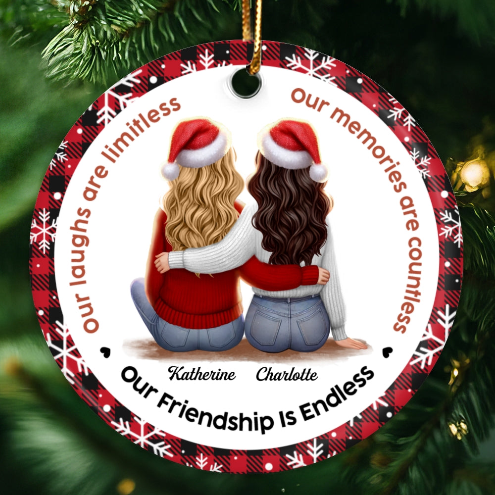 Personalized Best Friends Christmas Ornament – Cherishing Endless Laughter and Memories