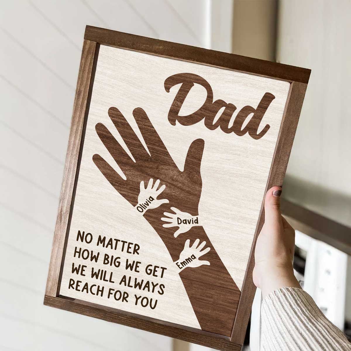 No Matter How Big We Get Personalized Poster, Gift For Dad