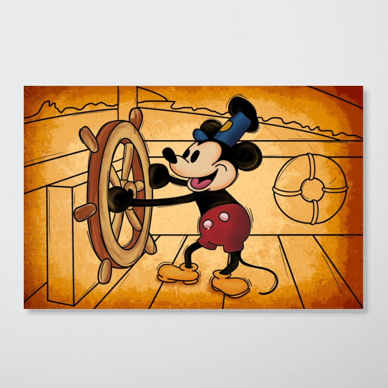 Vintage Famous Cartoon Character Personalized Horizontal Poster