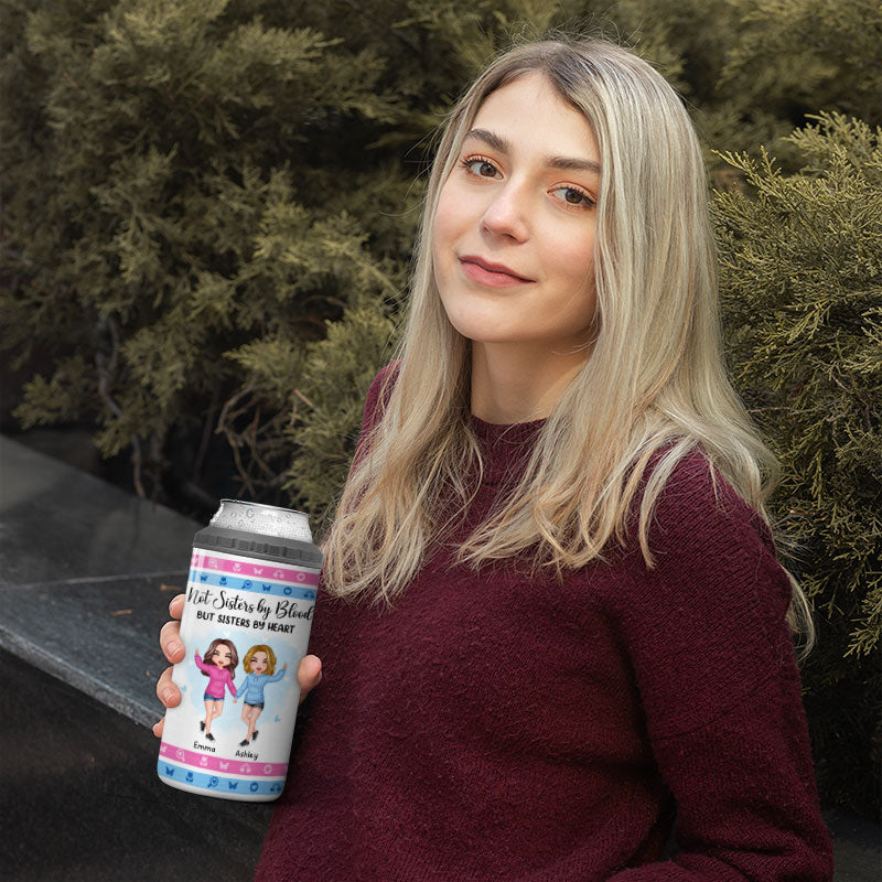 Standing Doll Hoodie Besties Personalized 4 In 1 Can Cooler
