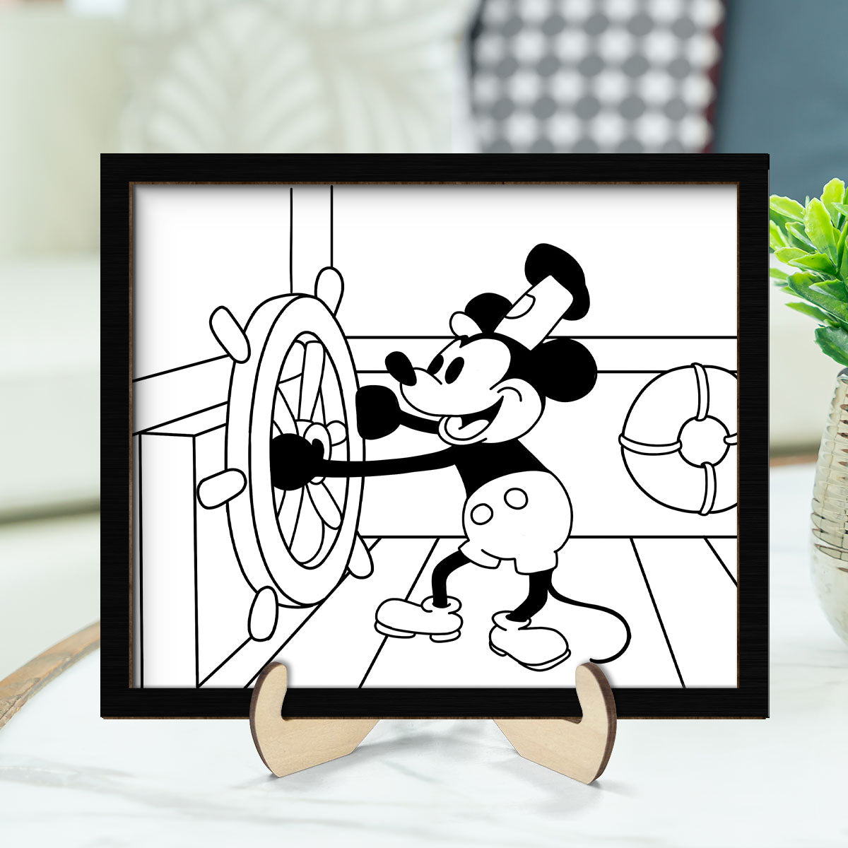 Famous Cartoon Character Personalized 2-Layer Wooden Plaque