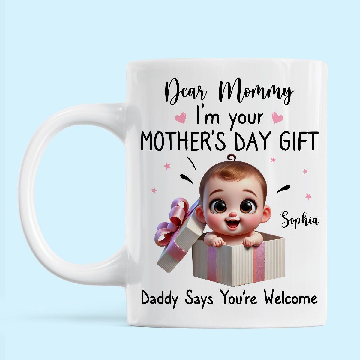 Dear Mom I'm Your Mother's Day New Mom Gift Personalized Mug, Funny Gift For Wife