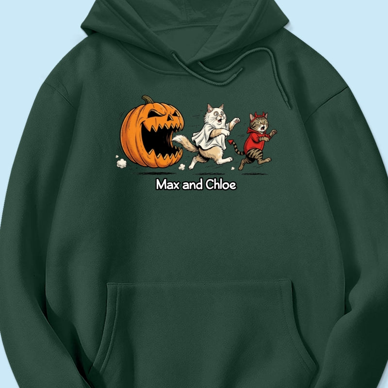 Funny Halloween Cat Dog Upload Photo - Personalized Shirt - Gift For Cat Lovers, Dog Lovers