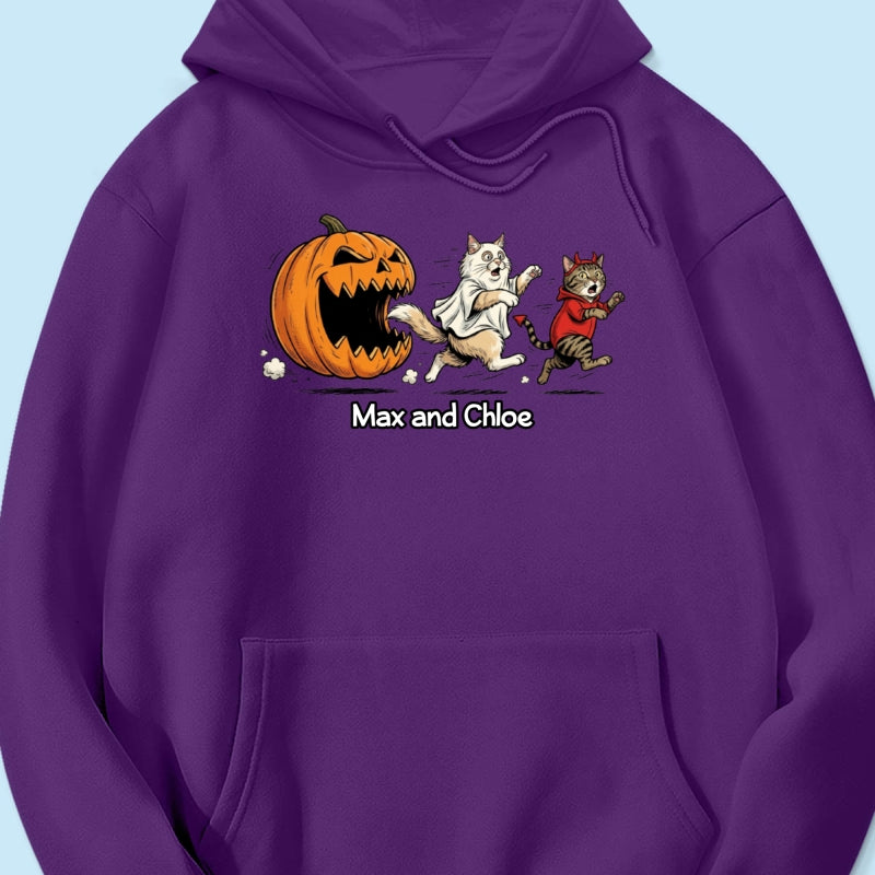 Funny Halloween Cat Dog Upload Photo - Personalized Shirt - Gift For Cat Lovers, Dog Lovers