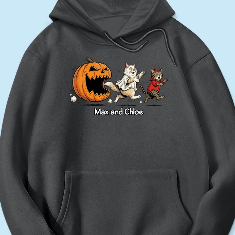 Funny Halloween Cat Dog Upload Photo - Personalized Shirt - Gift For Cat Lovers, Dog Lovers