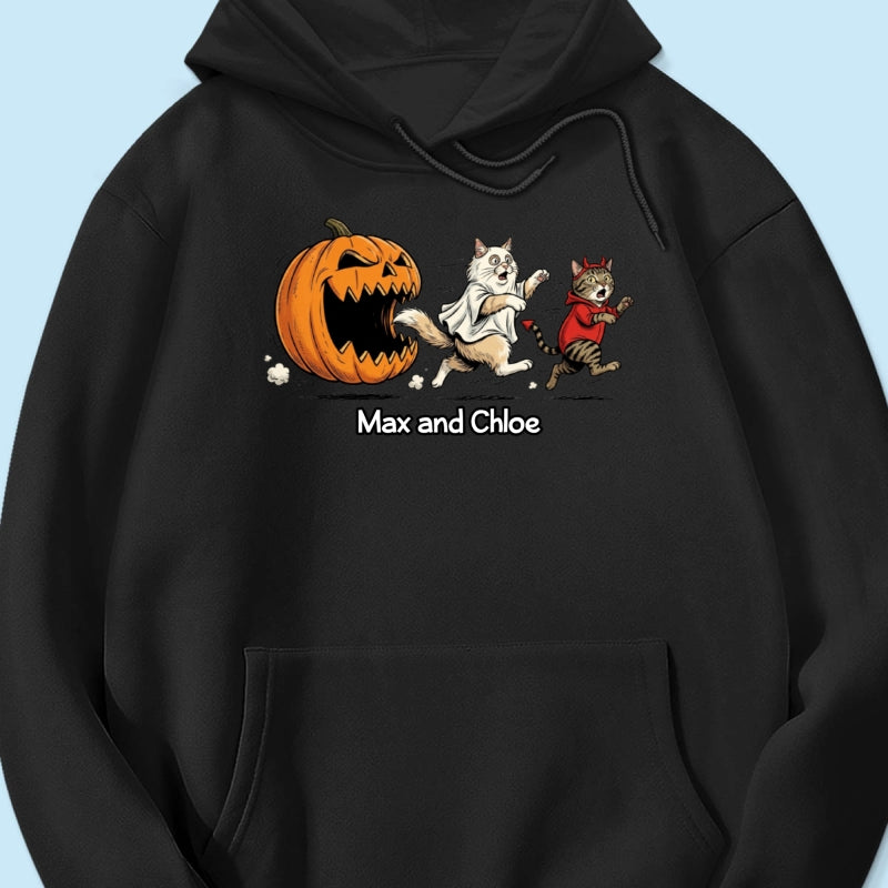 Funny Halloween Cat Dog Upload Photo - Personalized Shirt - Gift For Cat Lovers, Dog Lovers