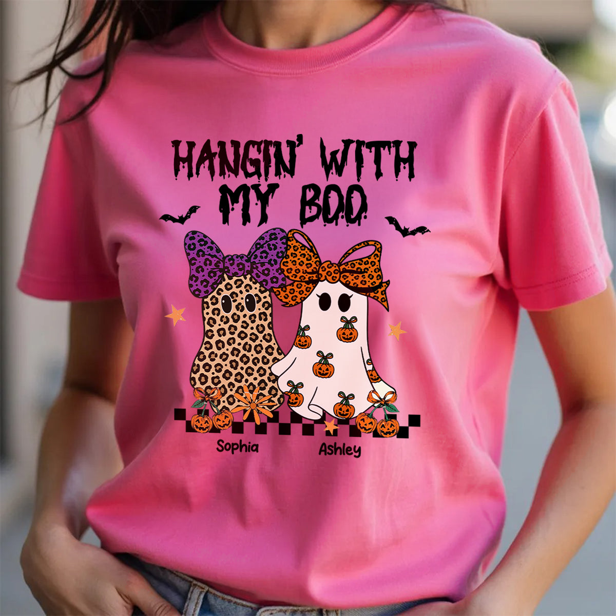 Hanging with my Boos Personalized Matching Besties Sweatshirt, Fall Gift for Besties