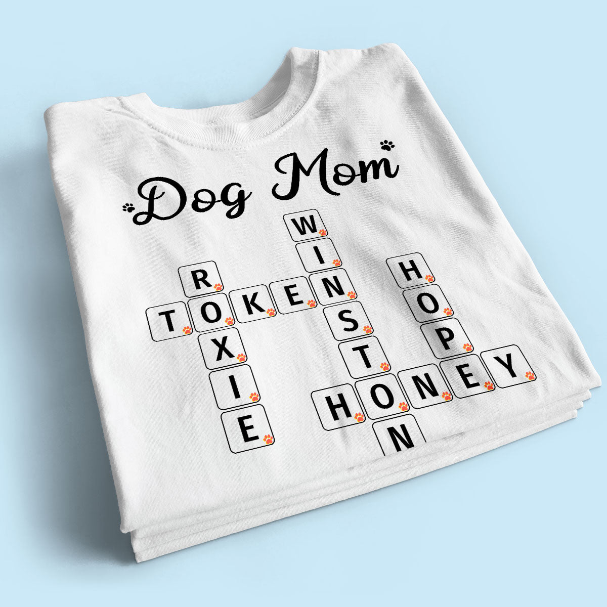 Cat Mom Dog Mom Fur Mama Unique Crossword Puzzle Personalized Shirt