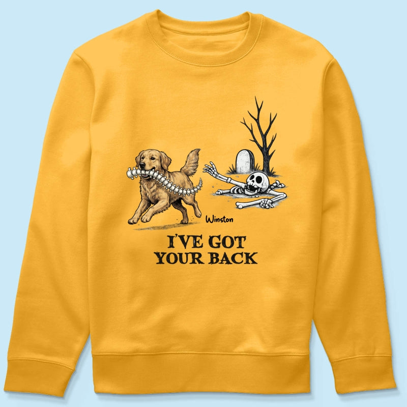 I've Got Your Back Dog Stealing Backbone - Personalized Shirt - Funny Halloween Costume For Dog Lovers