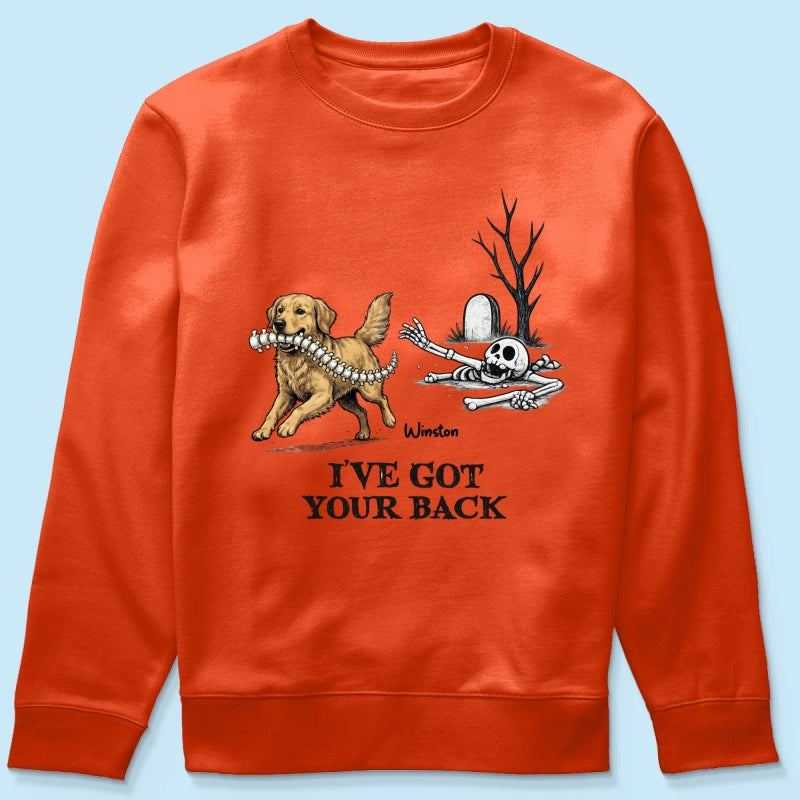 I've Got Your Back Dog Stealing Backbone - Personalized Shirt - Funny Halloween Costume For Dog Lovers