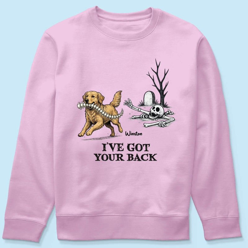 I've Got Your Back Dog Stealing Backbone - Personalized Shirt - Funny Halloween Costume For Dog Lovers