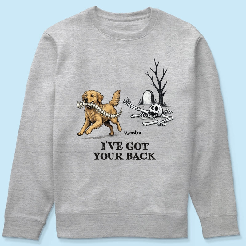 I've Got Your Back Dog Stealing Backbone - Personalized Shirt - Funny Halloween Costume For Dog Lovers