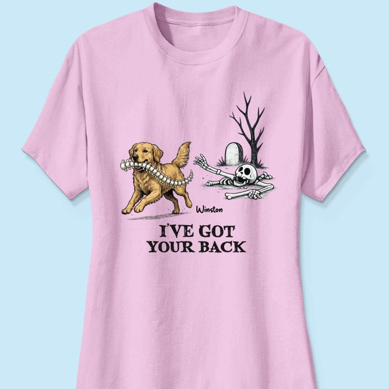 I've Got Your Back Dog Stealing Backbone - Personalized Shirt - Funny Halloween Costume For Dog Lovers