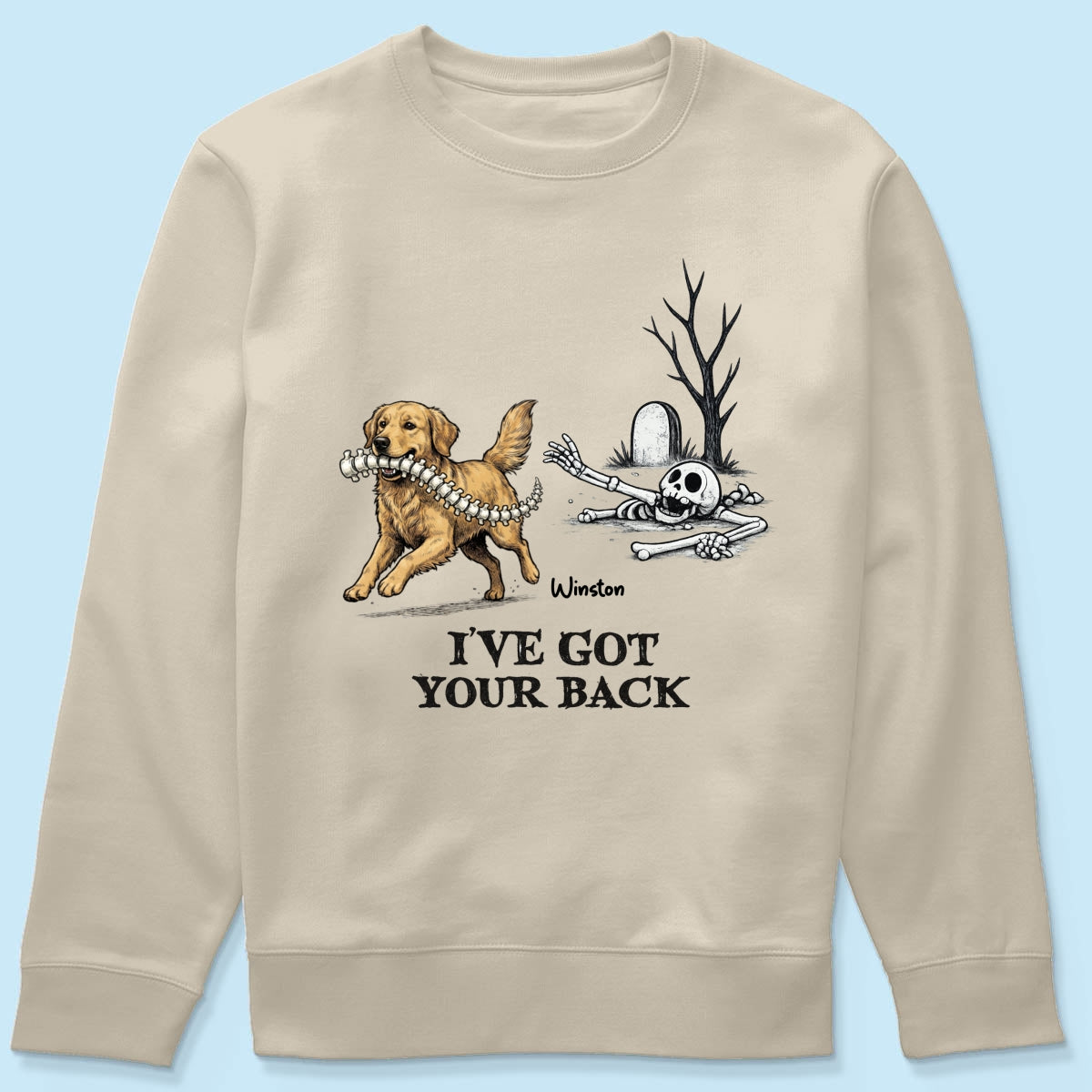 I've Got Your Back Dog Stealing Backbone - Personalized Shirt - Funny Halloween Costume For Dog Lovers