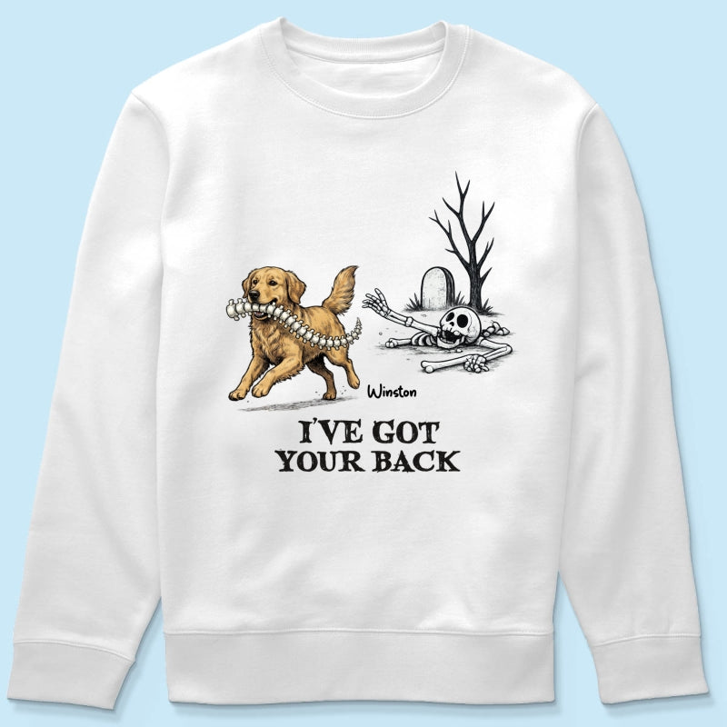I've Got Your Back Dog Stealing Backbone - Personalized Shirt - Funny Halloween Costume For Dog Lovers
