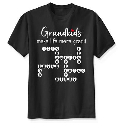 The Greatest Gift You Ever Know Crossword Puzzle Art - Personalized Shirt - Gift For Grandma, Gift For Mom