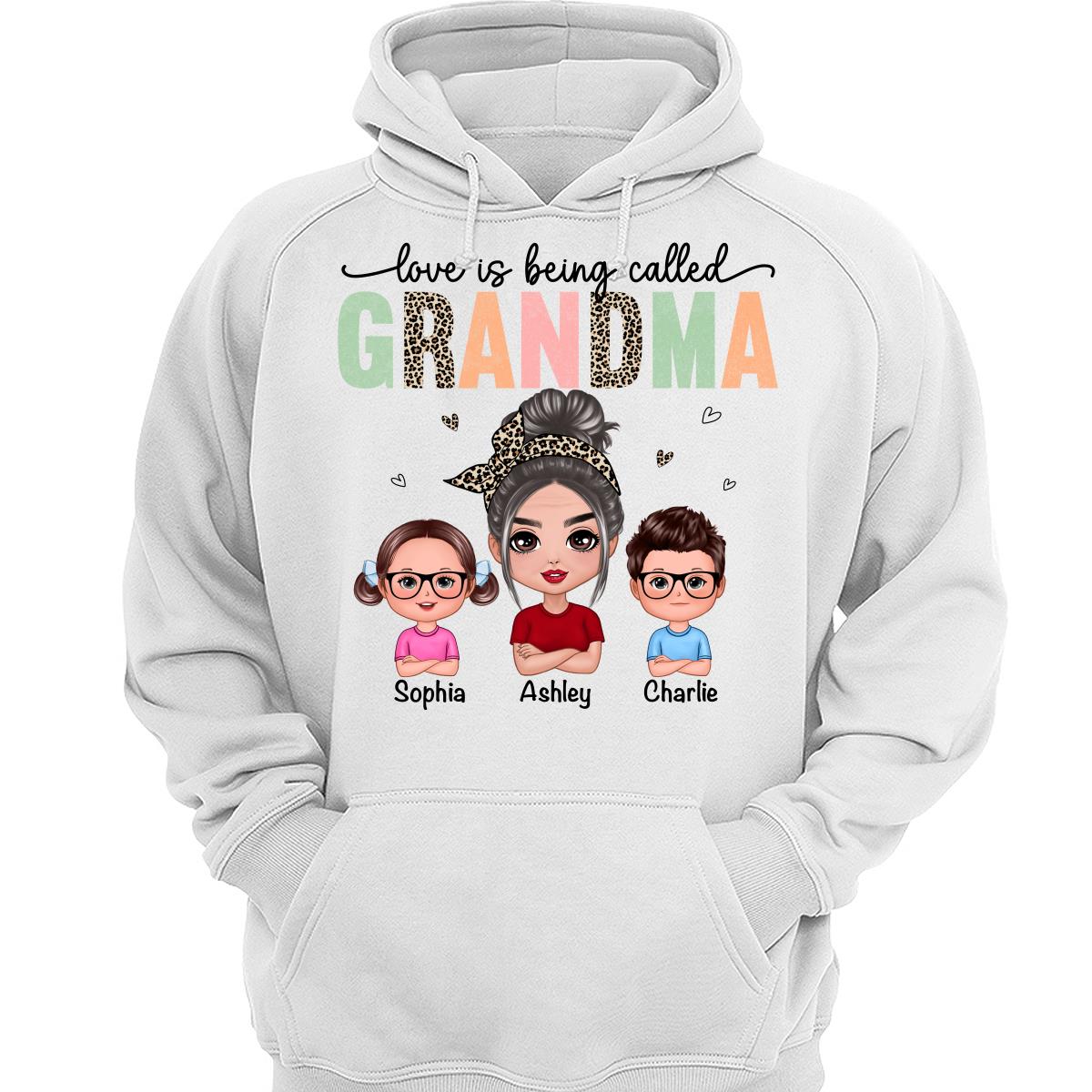 Colorful Leopard Love Is Being Called Grandma Personalized Shirt