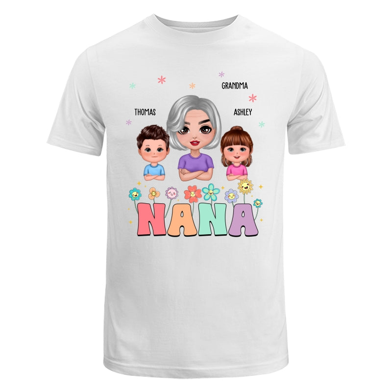 Grandma And Grandkids Personalized Shirt