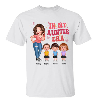 In My Auntie Era Pretty Woman With Cute Kids Personalized Shirt
