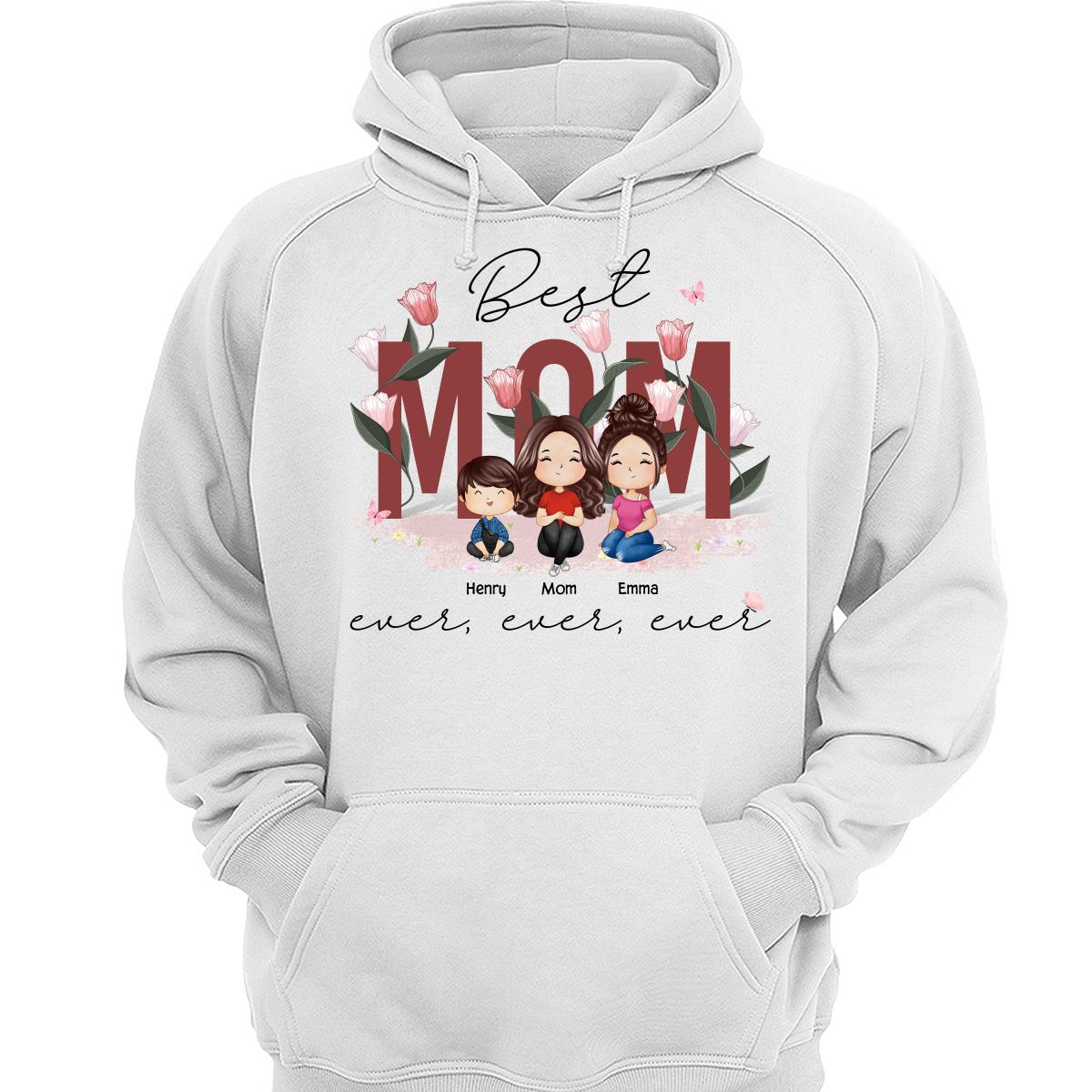 Best Mom Ever Ever Ever Flower Garden Doll Watercolor Personalized Shirt