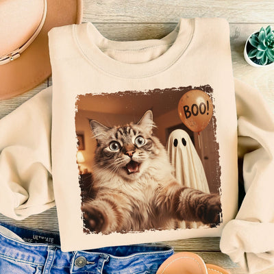 Custom Dog Photo Halloween - Personalized Shirt - Trendy Vintage Spooky Tee for Dog Moms
