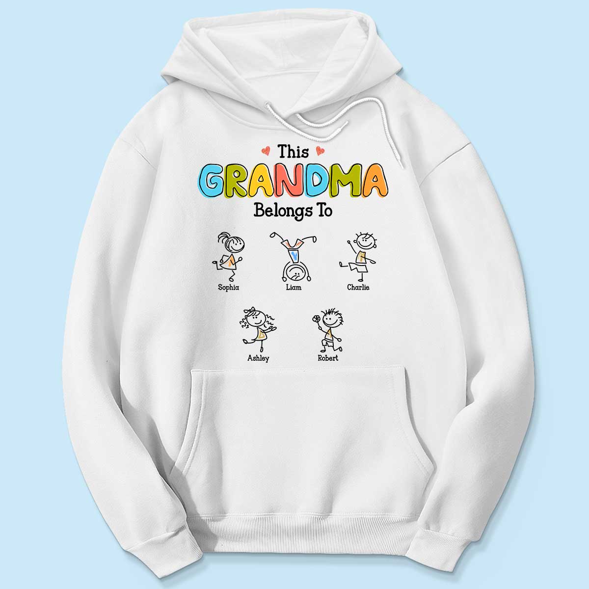 This Grandma Belongs To Drawing Personalized Shirt