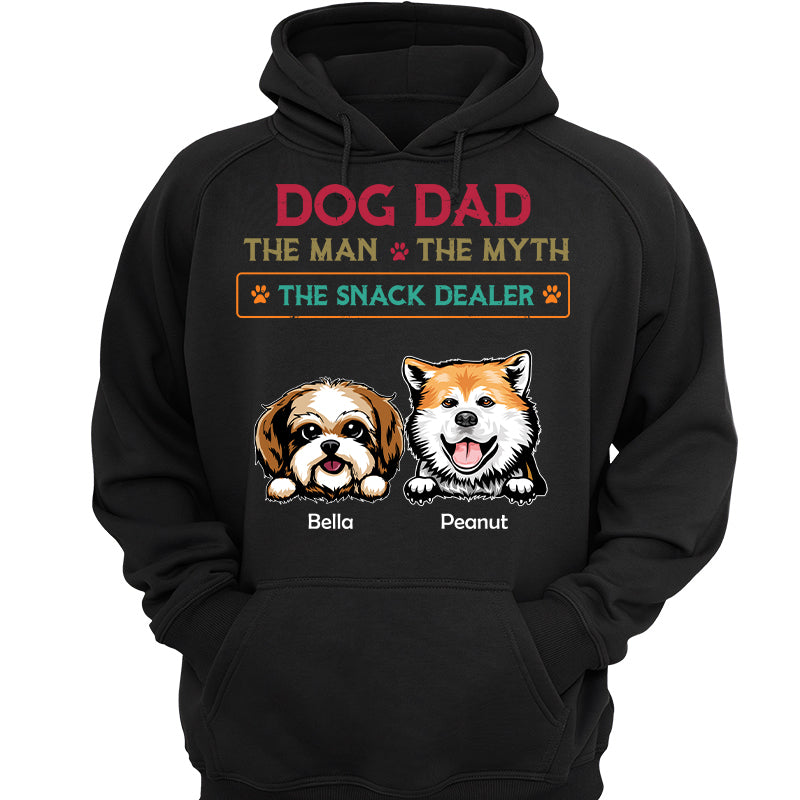 Dog Dad The Man The Myth The Snack Dealer Personalized Shirt