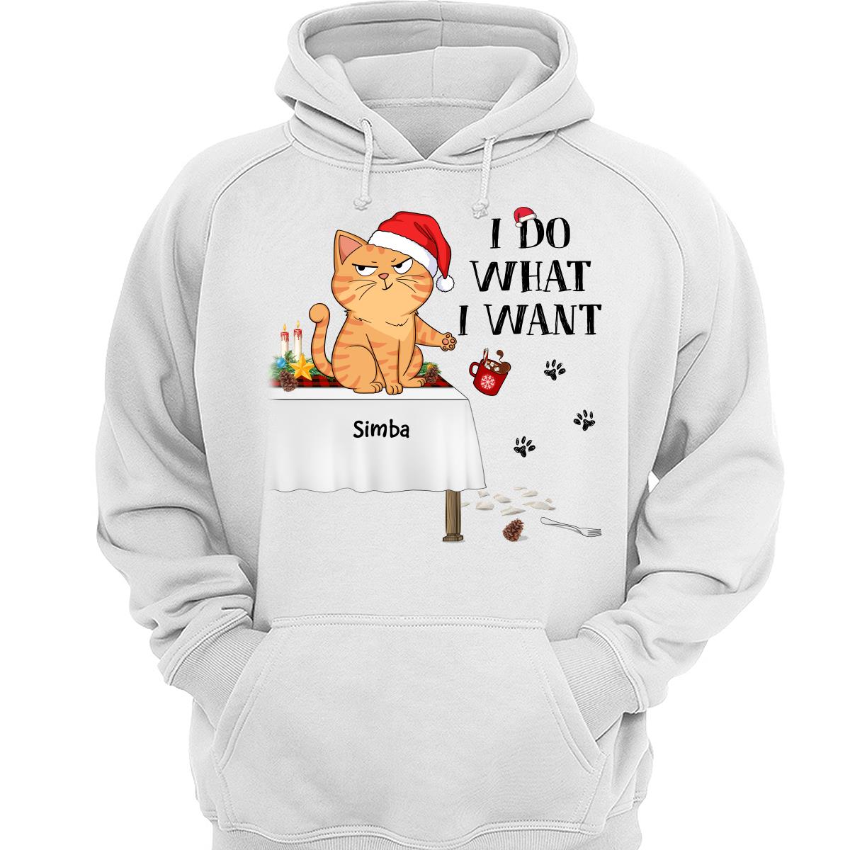 I Do What I Want Funny Cats Expression Personalized Shirt